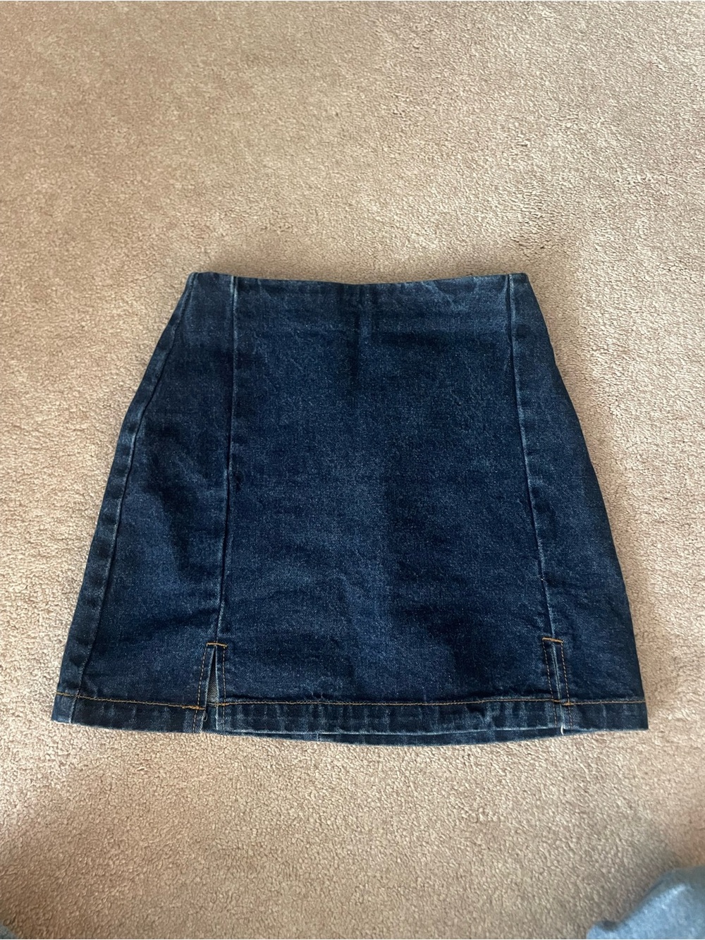 Brandy Melville Dark Blue Denim Mini Skirt